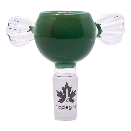 Maple Glass | Ethereal Wings Bowl 14mm Bowl · Popper Maple Craft Inc Jade Green