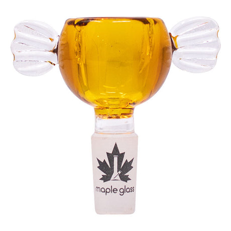 Maple Glass | Ethereal Wings Bowl 14mm Bowl · Popper Maple Craft Inc Amber