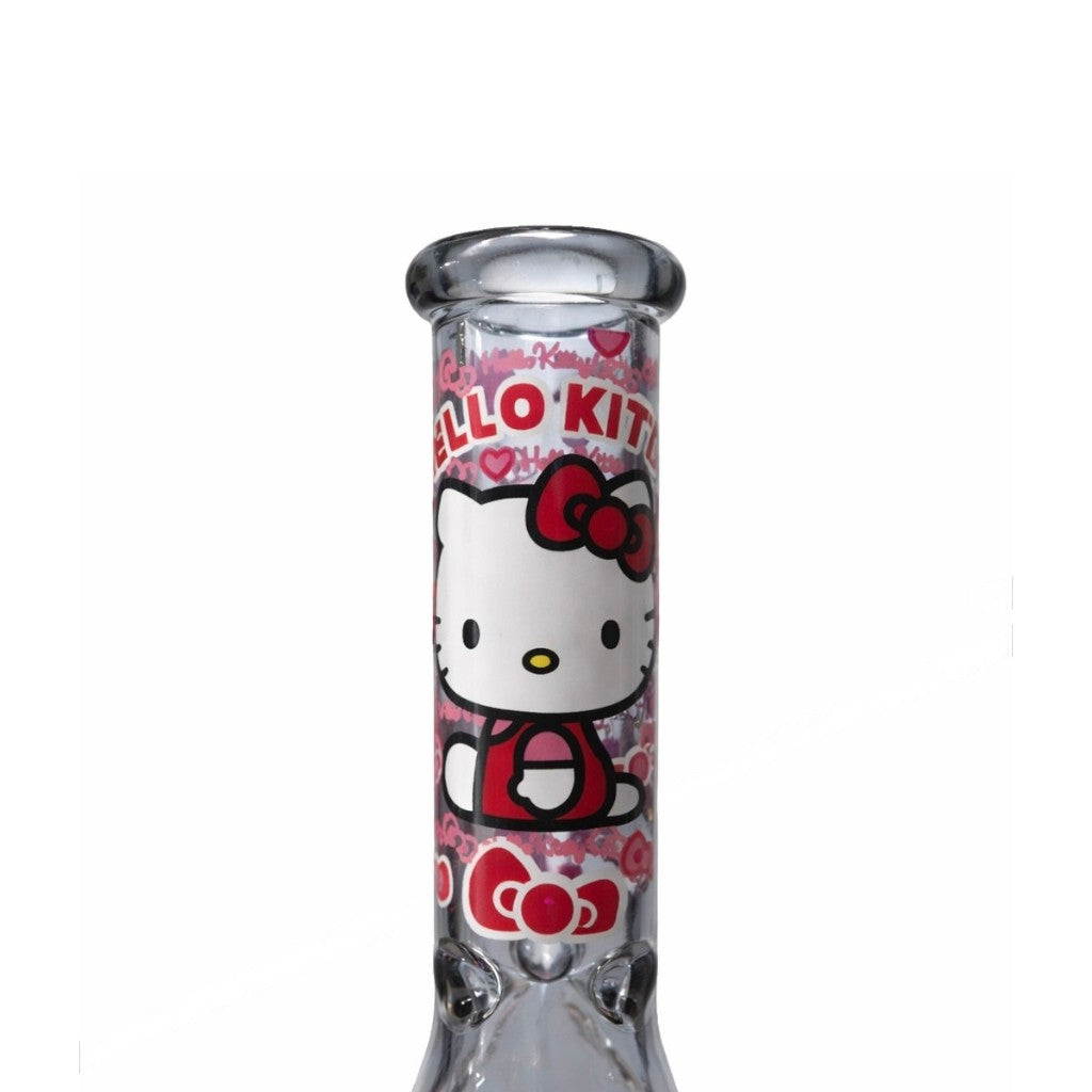 10" Pink Kitty Beaker Bong Glass Bong Super Supplys Inc
