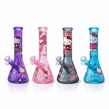 10" Pink Kitty Beaker Bong Glass Bong Super Supplys Inc