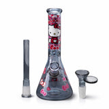 10" Pink Kitty Beaker Bong Glass Bong Super Supplys Inc