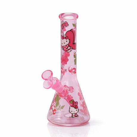 10" Pink Kitty Beaker Bong Glass Bong Super Supplys Inc Pink