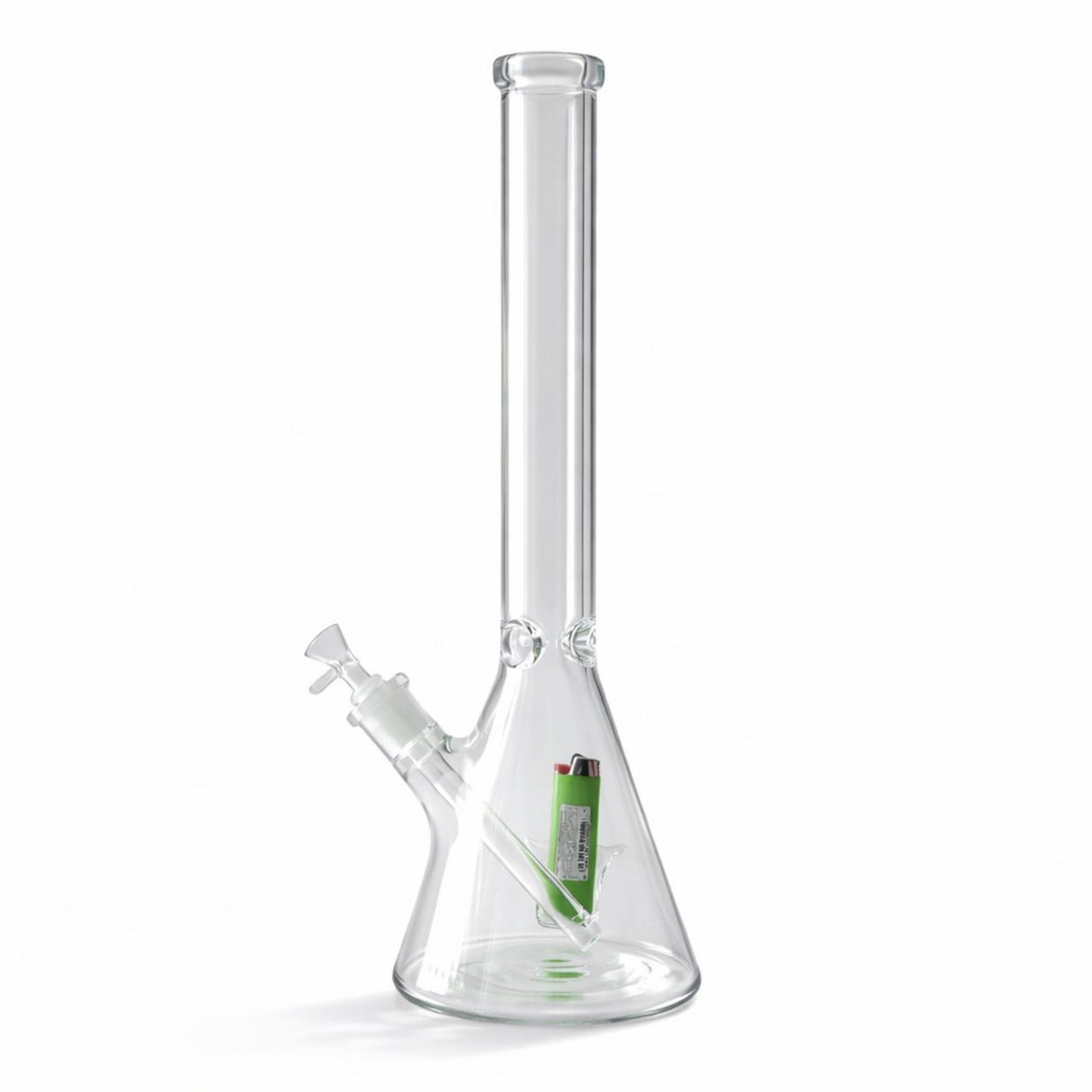 Fortune | 18" Beaker Bong – 7mm w/ Lighter Holder Glass Bong Fortune