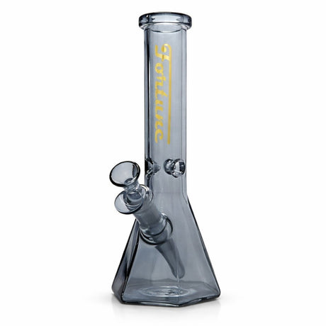 Fortune | 10" Pyramid Beaker Bong Glass Bong Fortune T-Black