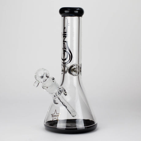 Genie | 12" Classic Beaker Bong – 9 mm Thick Clear Glass ( F7-001 ) Glass Bong ONE Black