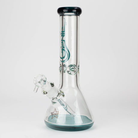 Genie | 12" Classic Beaker Bong – 9 mm Thick Clear Glass ( F7-001 ) Glass Bong ONE Teal