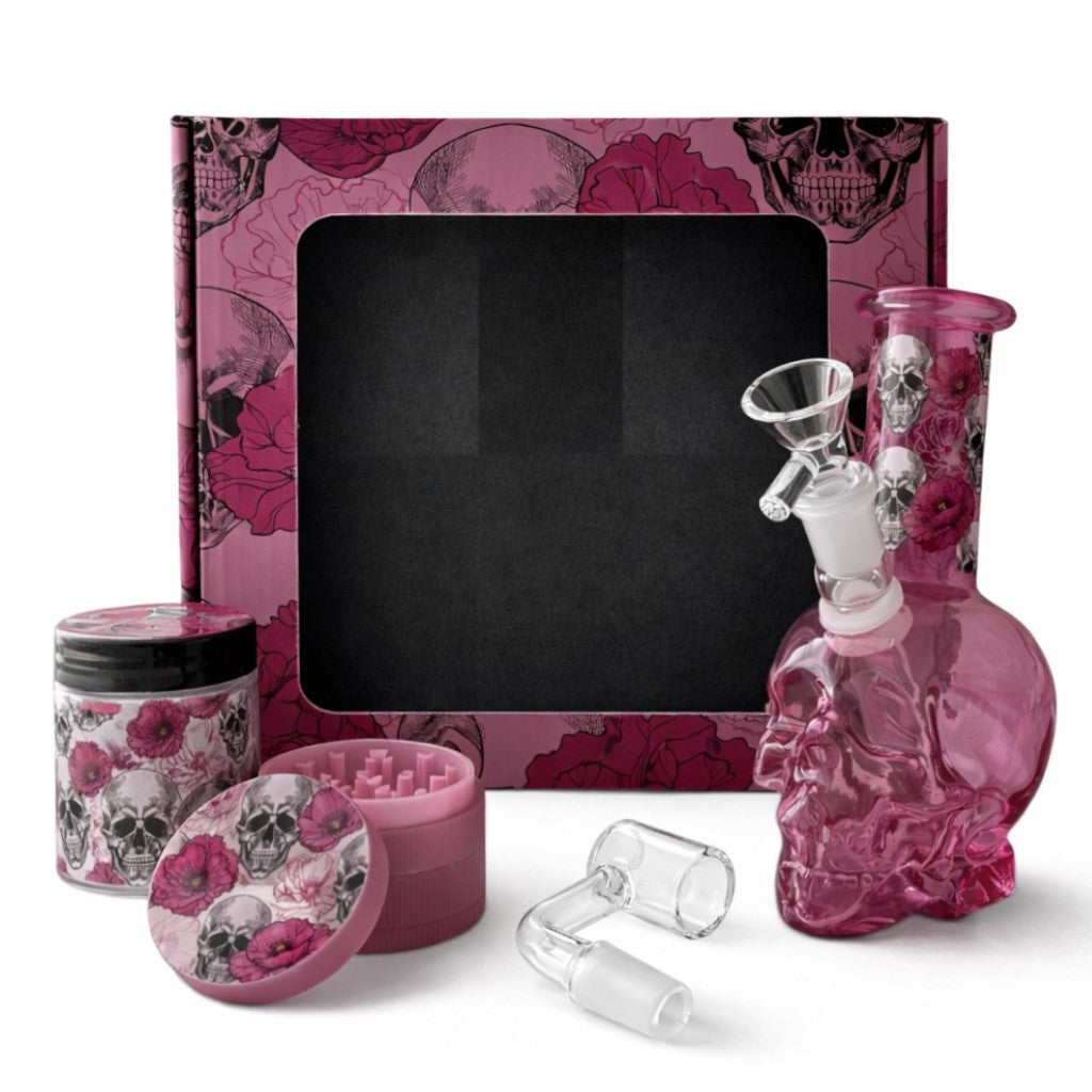6 PCS Skull Gift Set Bundle Super Supplys Inc Pink