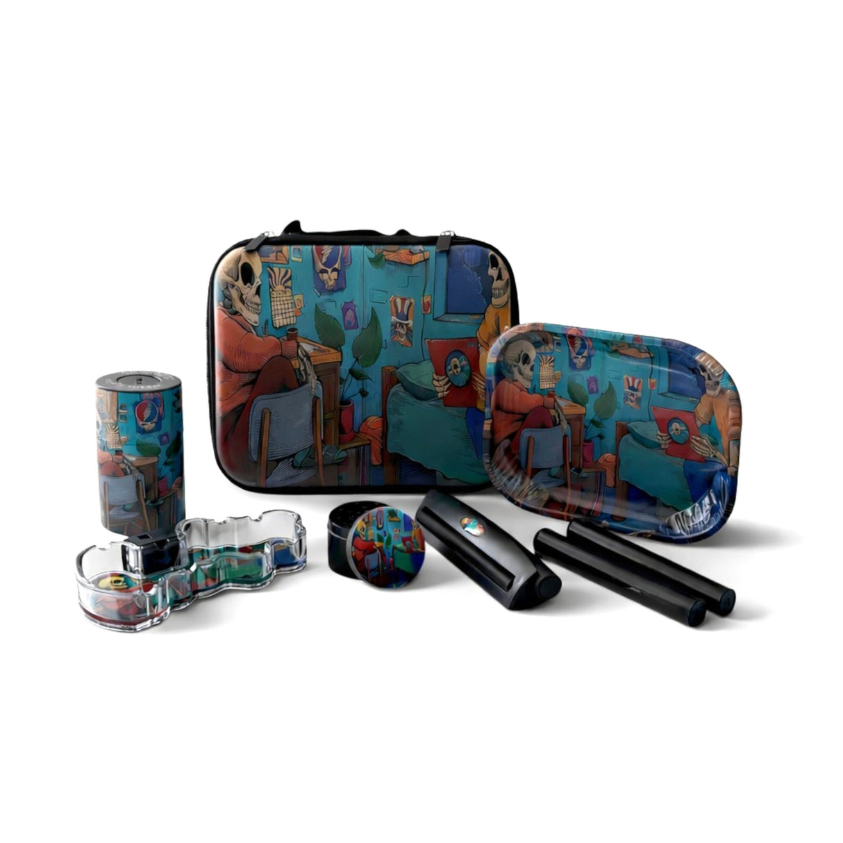 Skeleton Bundle Set w/ LED Ashtray Bundle Super Supplys Inc