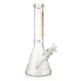 Fortune | 14" Beaker 7mm Glass Bong Disk Catcher Glass Bong Fortune Gold
