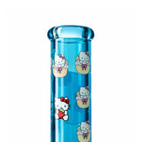 14" 7mm Pink Kitty Graphic Beaker Bong Glass Bong Super Supplys Inc
