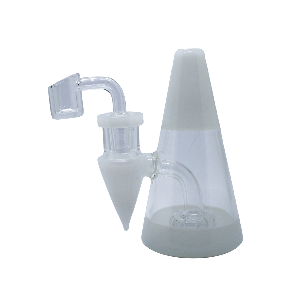 5" Minimalist Dab Rig Glass Rig PINNACLE DISTRIBUTORS INC. Opaque White