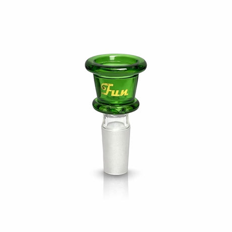 Fortune | Gold Logo 14mm Heavy Duty Glass Bowl Piece Bowl · Popper Fortune Green