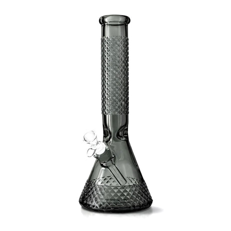 12.5” Diamond Beaker Bong – 7mm Thick Glass w/ Gift Box Glass Bong Super Supplys Inc Black