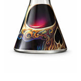 Vibe Series 10” Graphic Beaker Bong Glass Bong Super Supplys Inc