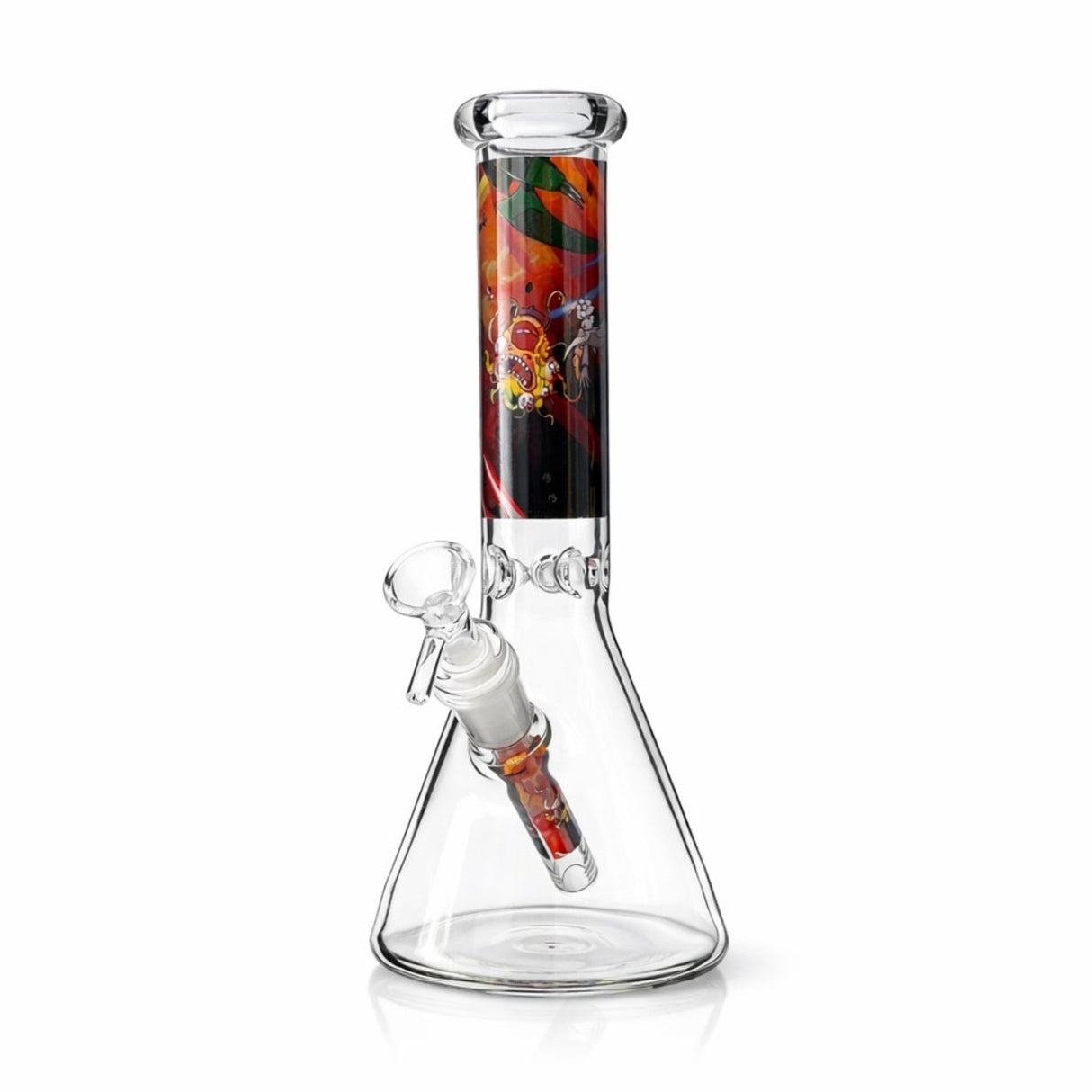 Portal Series 10” Graphic Beaker Bong Glass Bong Super Supplys Inc Design 6