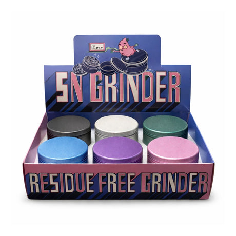 Cloud Clean 63.5mm – Residue-Free Aluminum Grinder Set - 6ct Display Pack Super Supplys Inc