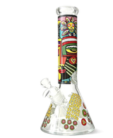 Urban Glyph 12.5” 7mm Designer Beaker Bong Glass Bong Super Supplys Inc Cubist Pulse