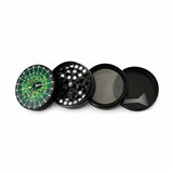 3D Design 4-Part Tobacco Grinder – Display of 12 pcs Display Pack Super Supplys Inc