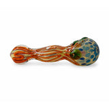 5” Artistic Double Glass Hand Pipe-Assorted Color Glass Pipe Super Supplys Inc