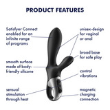 Satisfyer | Heat Climax+ Black Vibrator JAL