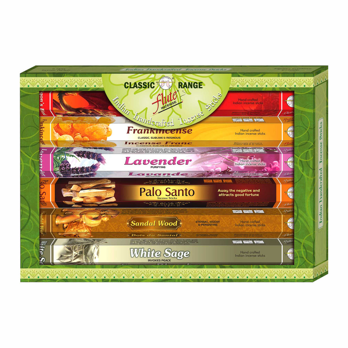 Flute | Classic Incense Gift Pack of 6 Incense SunGlow Bundle 3