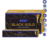 Satya | Incense Sticks 15g Incense SunGlow Black Gold Premium
