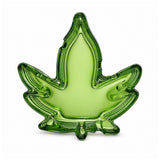 5“*5” Leaf Design Glass Ashtray Glass Ashtray Super Supplys Inc