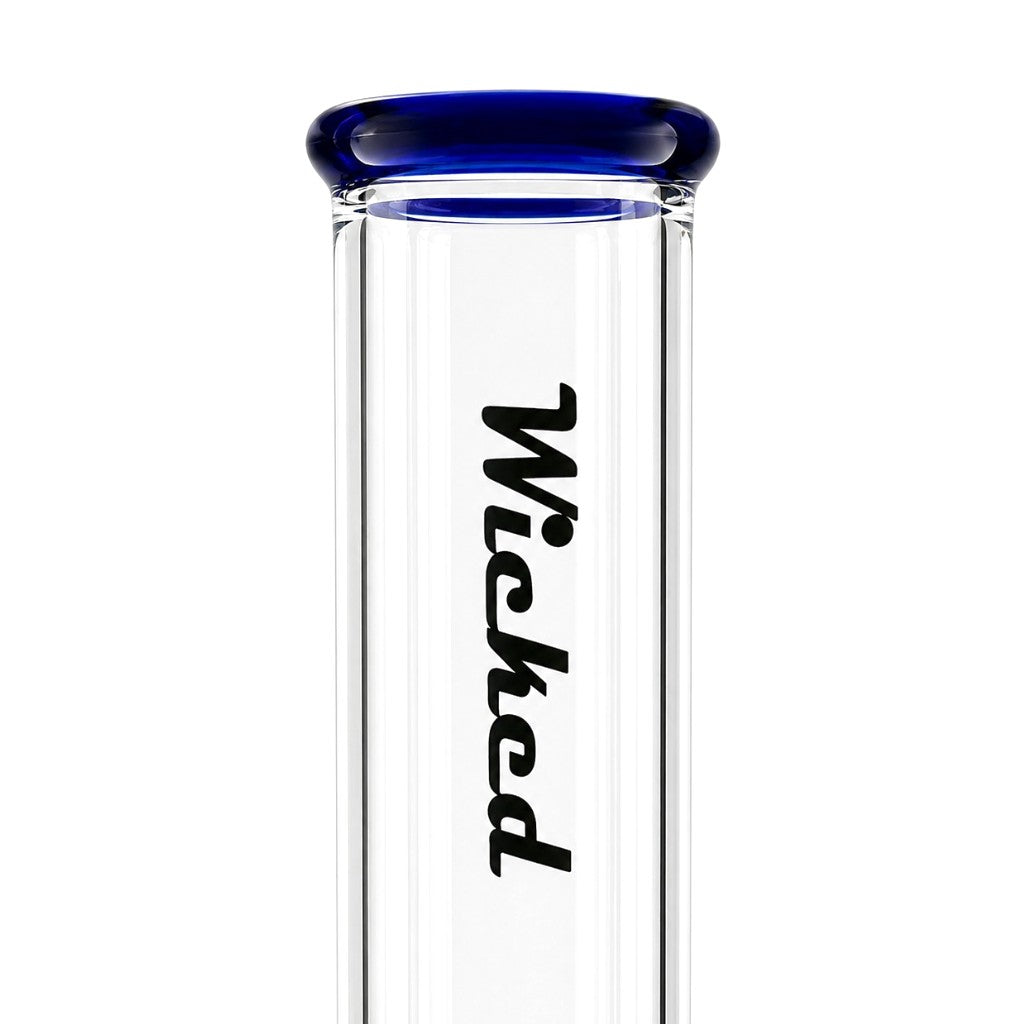 Wicked | 10" 4mm Glass Beaker Bong-4 Colours Assorted Glass Bong Super Supplys Inc