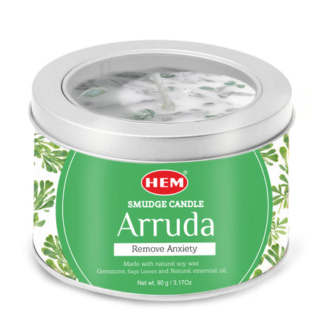HEM | Smudge Candle Natural Soy Wax Candle SunGlow Arruda