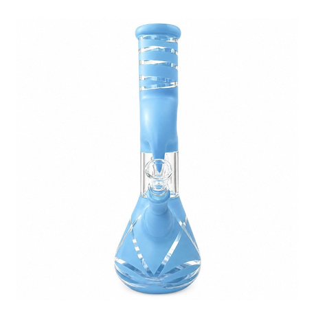10" Splashguard Zong Glass Perc- 8 Assorted Colours Glass Bong Super Supplys Inc