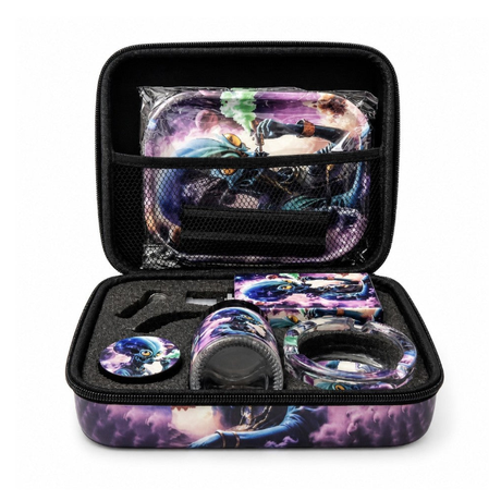 Cosmic Pulse 7.5” Juicy Box Bong Travel Kit