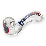 Grateful Dead x GEAR Premium® | 5.5" Steal Your Face Sherlock Hand Pipe In Collectible Tin Glass Pipe West Coast Gifts