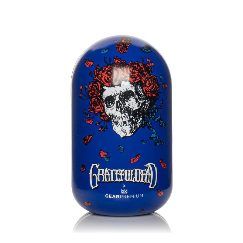 Grateful Dead x GEAR Premium® | 5.5" Bertha Sherlock Hand Pipe In Collectible Tin Glass Pipe West Coast Gifts