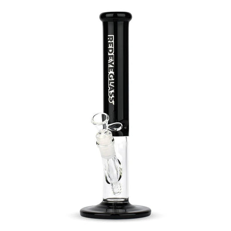 Red Eye Glass® | 11.5" Tall Black Frontside Straight Tube Glass Bong West Coast Gifts