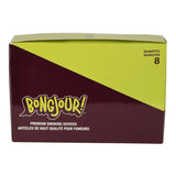 Bongjour!™ | 3.75" Clear Hand Pipe w/Decal (Assorted Decal 8 Pack) Glass Pipe West Coast Gifts