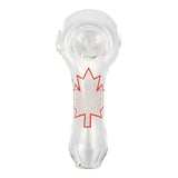 Bongjour!™ | 3.75" Clear Hand Pipe w/Decal (Assorted Decal 8 Pack) Glass Pipe West Coast Gifts