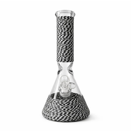 Braided Grip 12.5” 7mm Beaker Bong Glass Bong Super Supplys Inc Black