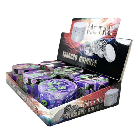 63mm*42mm Alien Lounge Grinder -Assorted-6 Pcs/Display Display Pack Super Supplys Inc