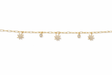18K GOLD CHARMED BRACELET Jewelry The Kush Girls