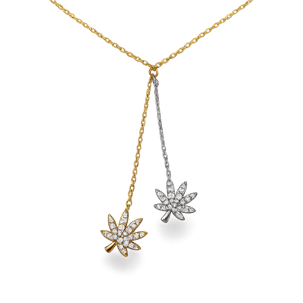 DROP DEAD CANNABIS NECKLACE Jewelry The Kush Girls