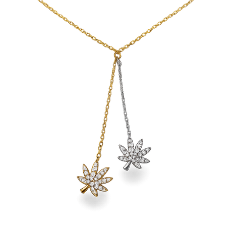 DROP DEAD CANNABIS NECKLACE Jewelry The Kush Girls