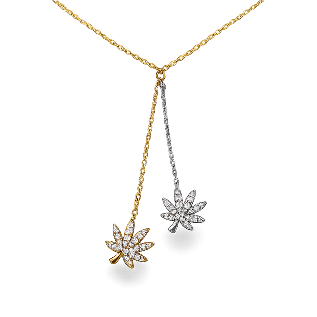 DROP DEAD CANNABIS NECKLACE Jewelry The Kush Girls