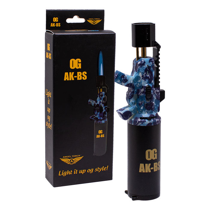 OG | AK-BS Edge 8 Inches Single Flame Torch Lighter Torch Maple Craft Inc Blue