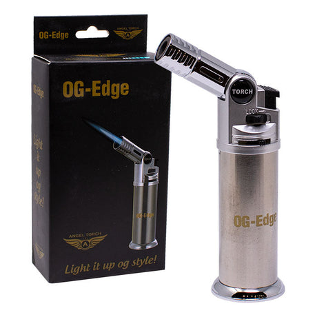 OG | Edge 5 Inches Single Flame Torch Lighter Torch Maple Craft Inc Silver