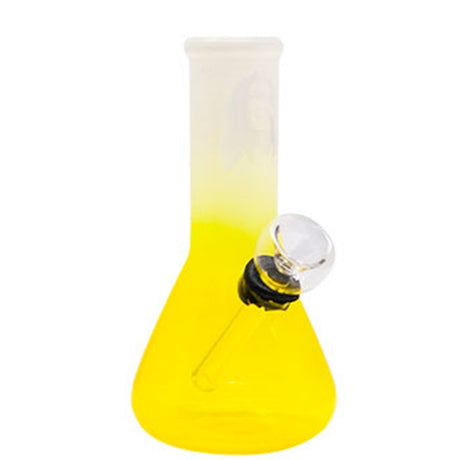5" Groove Glow Mini Glass Bong Glass Bong Maple Craft Inc Yellow