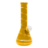 7" Colored Ribbon Mini Glass Bong - New Glass Bong Maple Craft Inc Yellow