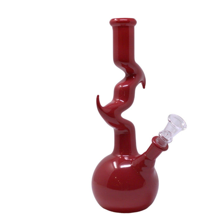 10" Netted Design Zong Bong-New Glass Bong Maple Craft Inc Red