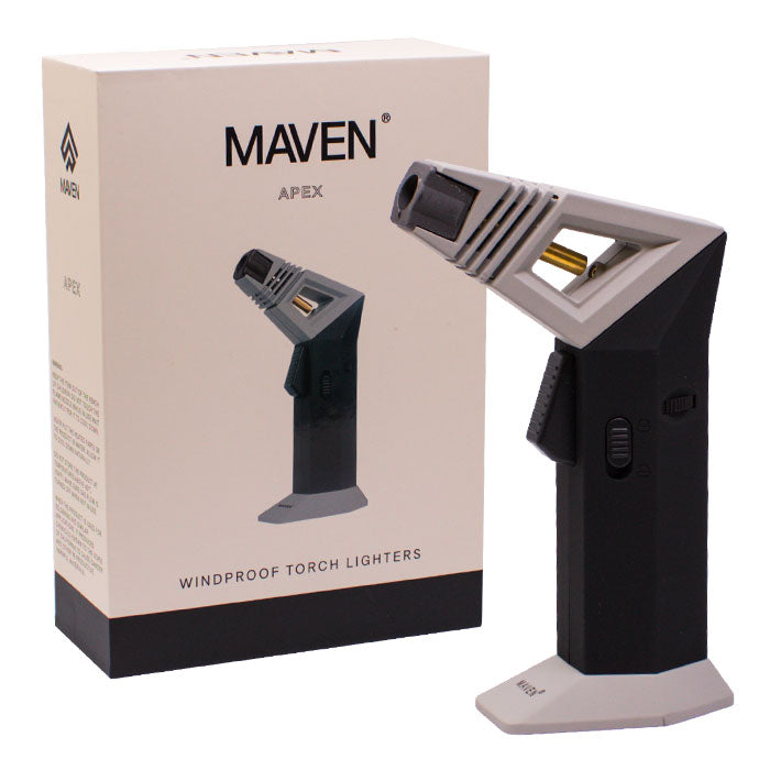 Maven | Apex Windproof Torch Lighters -Single Torch Maple Craft Inc Grey