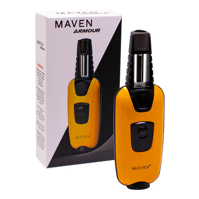 Maven | Armour Windproof Torch Lighters -Single Torch Maple Craft Inc Yellow