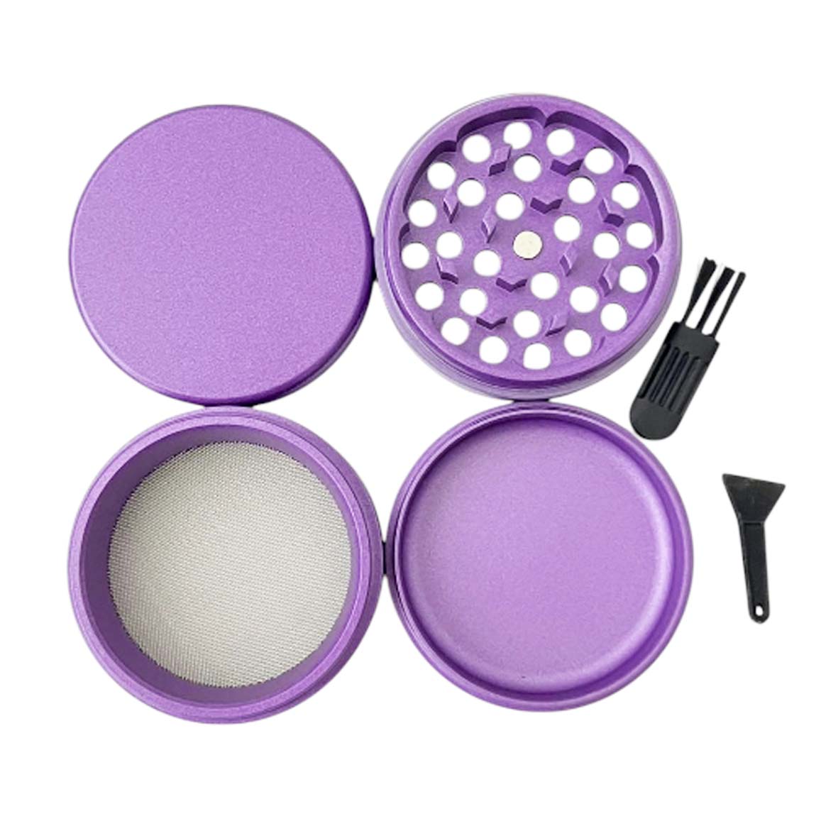 Cloud Clean 55mm – Residue-Free Aluminum Grinder Set -Assorted-6 Pcs/Display Display Pack Super Supplys Inc